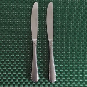Hampton Silversmiths RACHELLE FROST Dinner Knives Set of 2 Stainless 18/10 Korea